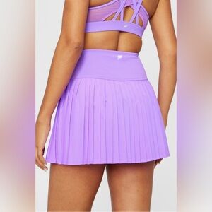 Fabletics Lavender Pleated Athletic Skirt